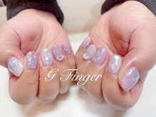 ジーフィンガー 大井町店(G Finger)/パープル×ハートホロネイル♪