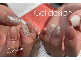 フラワー　ネイル　ミラー