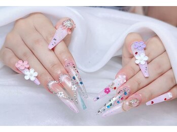 Mネイルの写真/超人気《長さだし専門店》★人気のワンホンパーツいっぱい♪心ときめくキラキラパーツ持ち込みも自由自在*