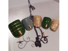 ネイルサロン リリオ(Nail Salon Ririo)/カーキフットネイル