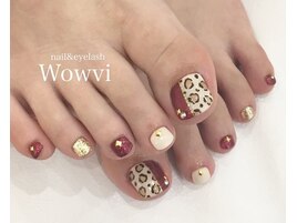 【親指アートフットネイル】