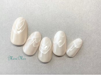 ニュアンスホワイトネイル