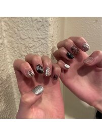 ブラック×シルバーニュアンス