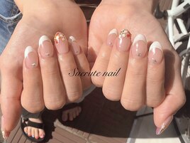 ブライダル着物ネイル ¥9000