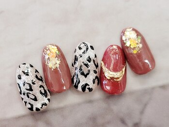 ネイルサロン シェル(Nail Salon SHELL)/レオパード★ネイル★
