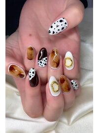 持ち込み★長さ出し★秋ネイル