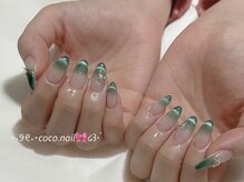 ココネイル 吉祥寺(coco.nail)/ビジュー　マグフレンチ　春