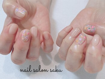 サク(saku)/ハンド定額ネイル/小花