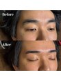 メイククラッシュ 新宿(Make Crush)&nbsp;眉山を作る事でキリッと男らしい眉毛に[眉毛サロン/メンズ/新宿]