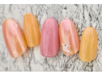 ウィステリア 蒲田店(Wisteria)/ちょっぴり可愛いおばけネイル