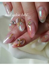 ネイルサロン ビビ(bibi)/クリア感活かしたオーロラネイル
