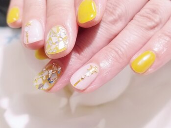 キープ ネイルサロン(KEEP)/イエローカラーで夏ネイル♪