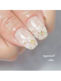 春のさくらネイル