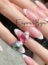 イリスネイル アンド ビジュー(E’risnail&Bijew.)/美フレンチ＆ビジュー