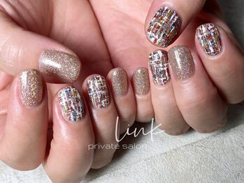 リンク(link)/ツイードネイル