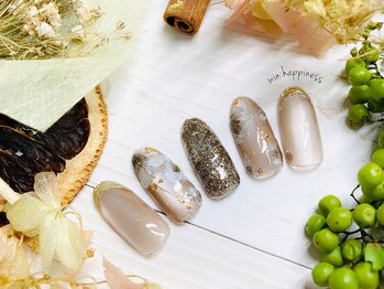 ハピネス(win happiness)/ニュアンスフラワーネイル