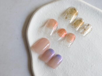 ディーネイル(DEE nail gifu)の写真/【何度でもソフトジェルオフ・ケア込◆シンプル¥4950/スタンダード¥5500】好きが見つかるデザイン多数！