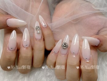 エムプラスネイル 新宿(M+Nail)/長さ出し★ワンカラー