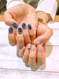 メタリック×アシメ