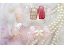 ラミエンヌ/バレンタイン　リボン　チェック