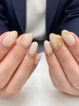 ジェイエフワイネイル(JFY nail)の写真/SNSで話題のデザインも対応可能◎ちゅるんとした質感で洗練された指先に♪透明感抜群のシアーカラーも豊富*