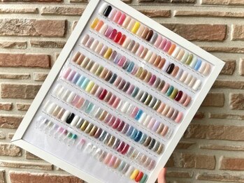 ビューティー スイートピー(beauty Sweetpea)の写真/北越谷駅の駅近ネイル&アイサロン◎トレンド感たっぷり！約160種類から選べるワンカラー・ラメグラ3900円♪