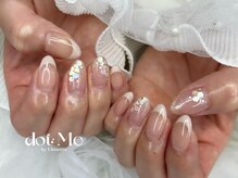 ドットミーバイシュエット(dot Me by chouette)/ホロフラワーとフレンチ