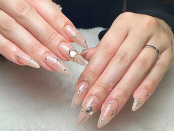 キヒ 渋谷店(Kihi)/ワンホン大人可愛い夏ネイル