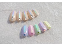 ネイルサロン ブリオン(Nail Salon Bullion)/シアーカラーラインテープネイル