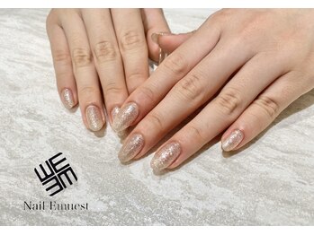 ネイル エミュスト(Nail Emuest)/きらきらワンカラーラメネイル