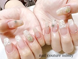 きらきらツイードネイル☆