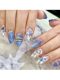 ブルーマーメイドネイル☆