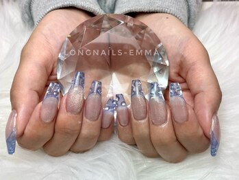 ロングネイルズ エマ(LongNails-Emma)/水滴クリアネイル