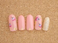 ネイルサロン ブランロール 白金店(Nail Salon Blanl'or)/シンプル　ピーコックアート♪