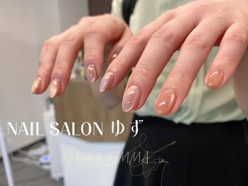 ゆず/ピンク/マグネットネイル