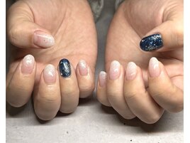 アート2本ネイル