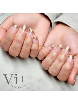 ビープラス(Vi+)の写真/《学割U24 ★ ワンカラー/ラメグラ¥3500》お得な学割クーポン有!20時半迄受付OKなので学校帰りにも通える♪