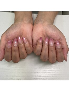 ピンクラメグラデーション