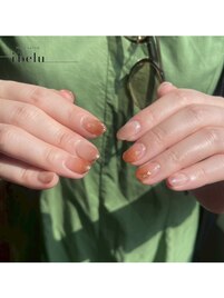 初夏ネイル/オレンジネイル