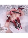黒赤ロングネイル