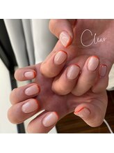 クリア(Clear)/オレンジスキニーフレンチ