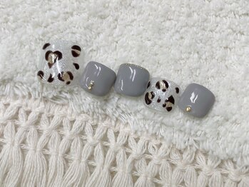 プティリボン 武蔵小金井店(PetitRibbon)/定額フット　ラメレオパード