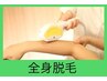 【本日予約1名限定】プロの技術による全身脱毛(顔VIOなし)1000円
