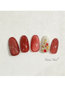 ナナネイル(Nana.Nail)/クリスマスツリーネイル