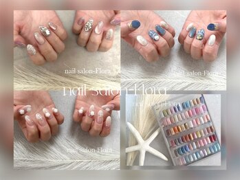 フローラ(_Flora)の写真/幅広いデザインが楽しめるプライベートサロン＊シンプル/ニュアンス/韓国もOK♪人気のカラー・パーツも豊富