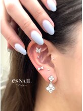 エスネイル 新宿西口店(es NAIL)/キラキラ蝶々