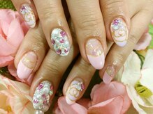 ネイルサロン 爪吉/女子力ＵＰ☆フラワーネイル