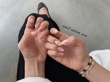 ソウ 西梅田店(Sou)/ニュアンスアシンメトリーネイル