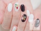 ビジューネイル 宝石ネイル