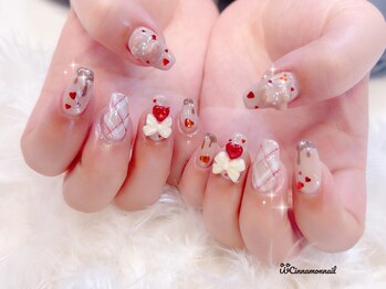 シナモンネイル(cinnamonnail)/バレンタインネイル